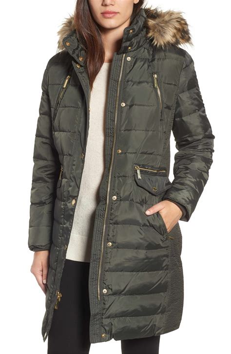 michael kors parka grau|michael kors parka women's.